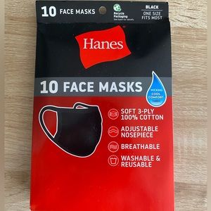 Hanes 100% cotton face masks